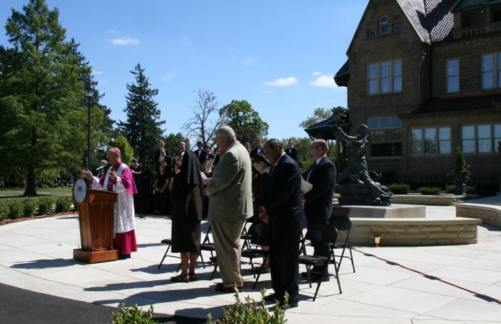 Restored Brookside dedicated and blessed by Bishop Rhoades
