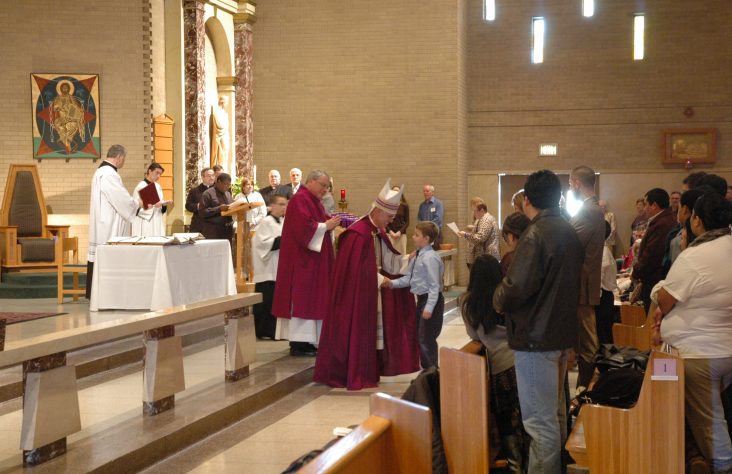 Bishop Rhoades celebrates Rite of Election and Call to Continuing Conversion at cathedrals