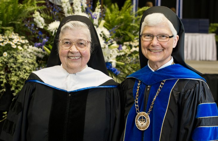 Sister M. Rose Agnes Pfautsch receives honorary USF doctorate