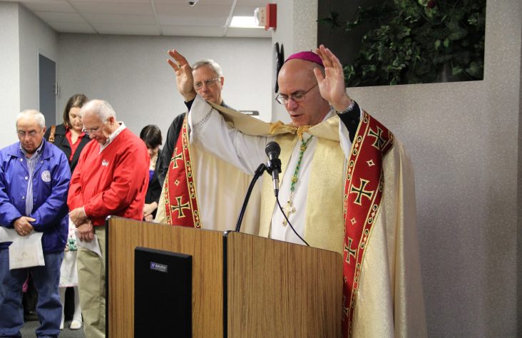 Bishop blesses new Catholic Charities’ offices