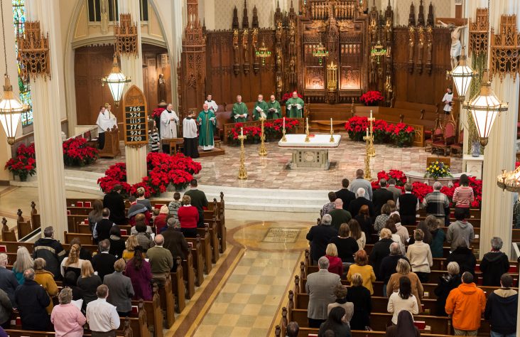 Bishop Dwenger alumni celebrate 50 years with Mass, reception