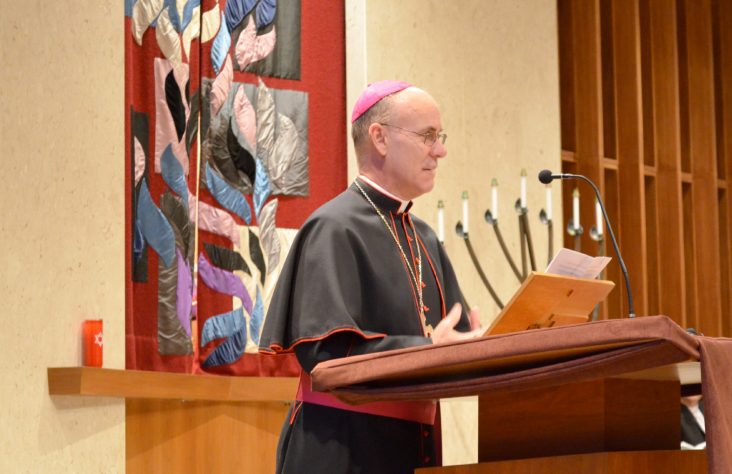Bishop Rhoades remembers heroes on Holocaust remembrance day