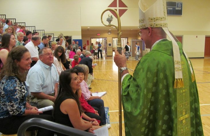Bishop blesses St. Elizabeth Ann Seton new educational wing