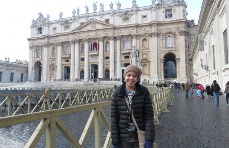 Marian student Brynn Harty sings joyfully at International Congress of Pueri Cantores in Rome