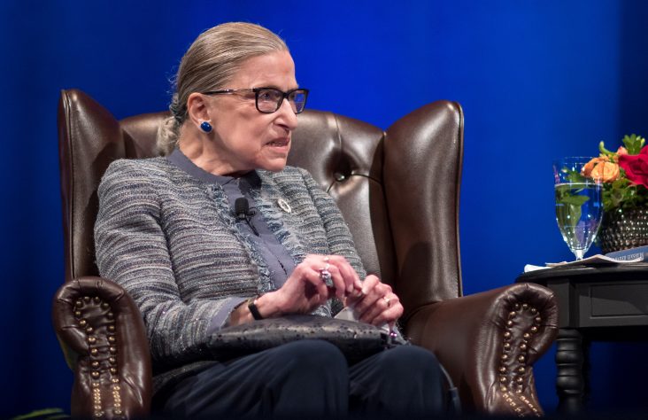 At Notre Dame, Justice Ginsburg focuses on her life, not court decisions