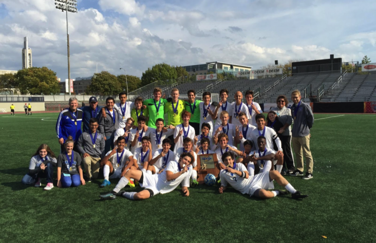 Marian High School boys defend 1-A soccer state championship title