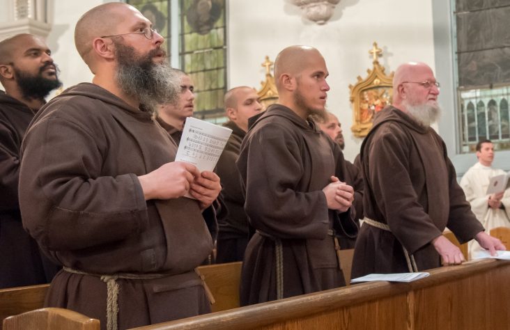 Three Franciscan Friars Minor take perpetual vows