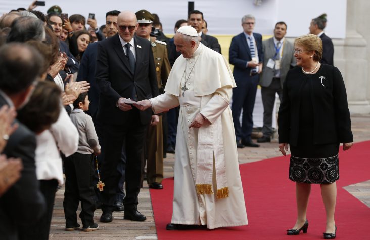 Pope begins seven-day pilgrimage to Chile, Peru