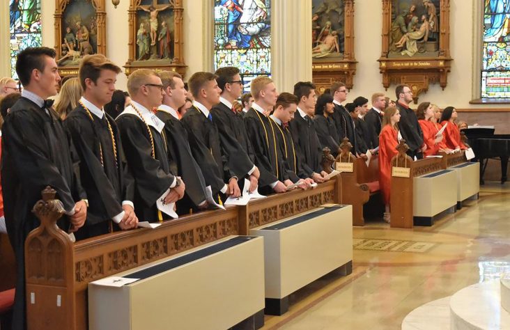 Go forth with faith and hope in God, Bishop Luers grads told
