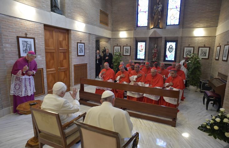 Credible leadership serves others, pope tells cardinals at consistory