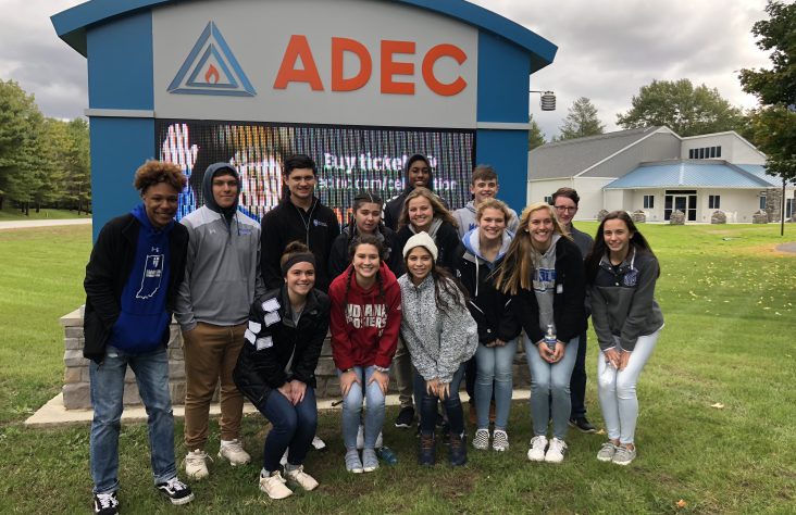 Marian Knights hit the streets for service day