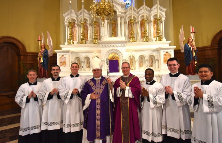 Seminarians installed as acolytes, lectors at Mount St. Mary’s Seminary