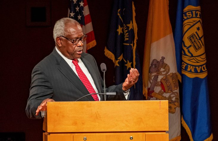 Justice Thomas discusses faith, modern views in ND lecture