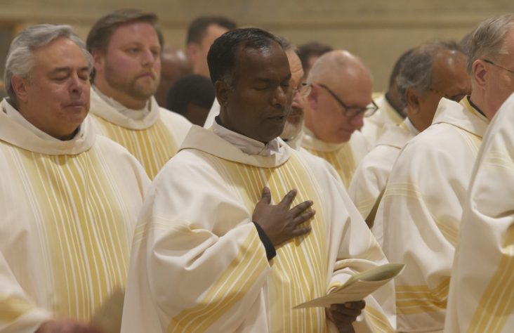 Priests renew vows at Chrism Mass