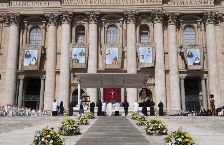 Learn from new saints, pope tells French young people
