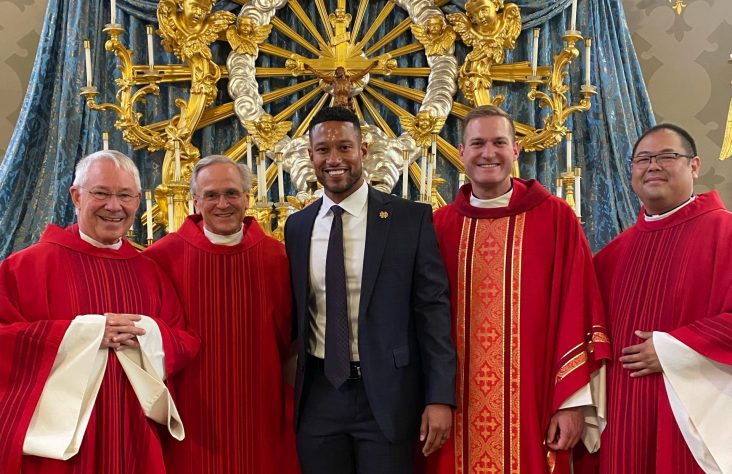 Notre Dame Head Football Coach Marcus Freeman Joins the Catholic Church