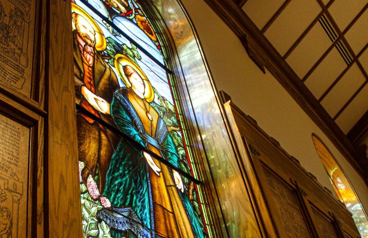 Windows at Oratory of St. Mary Magdelene Designed and Set to Spark Sacred Conversation