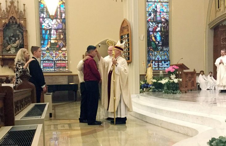 Bishop Confirms 52 at Cathedral in Fort Wayne