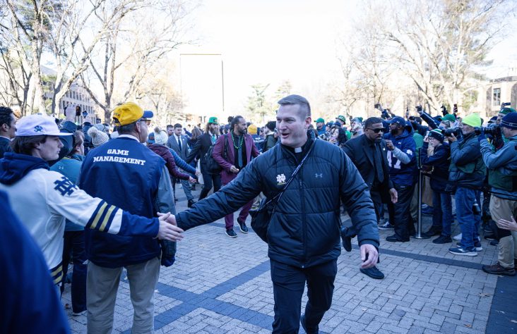 ND Football Chaplain Focused on Winning Souls, Not Games