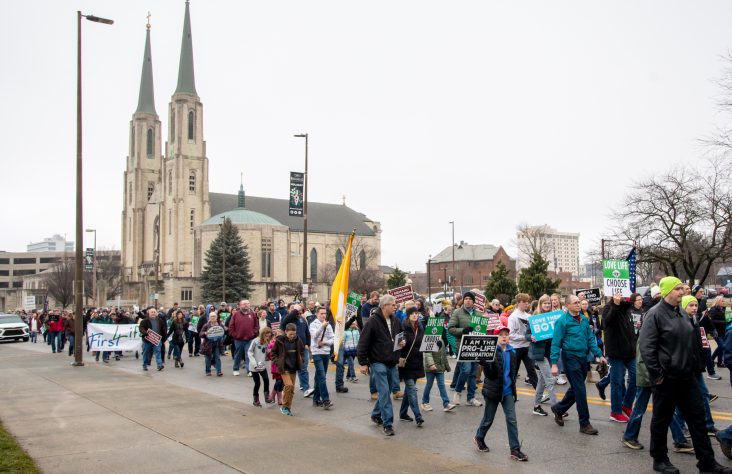 Pro-Life Supporters March in Fort Wayne, South Bend